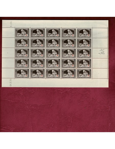 Feuille complete du N° 0460 X 25 Neuf **