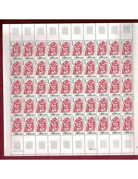 Feuille complete du N° 1882 X 50 Neuf **