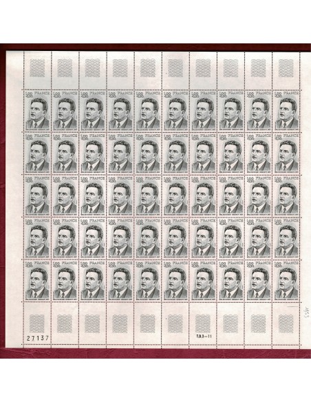 Feuille complete du N° 1953 X 50 Neuf **