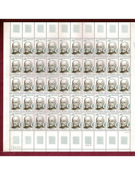 Feuille complete du N° 1954 X 50 Neuf **