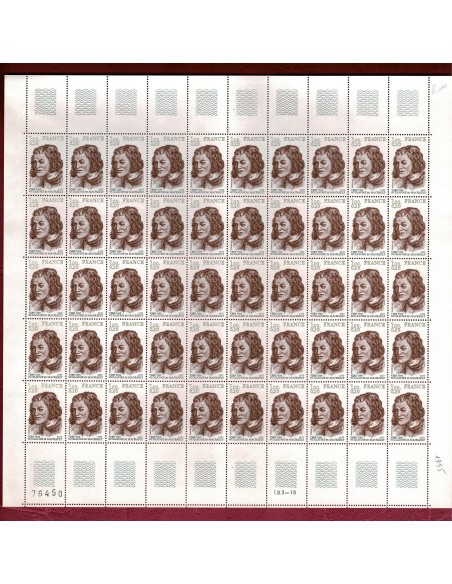 Feuille complete du N° 1955 X 50 Neuf **