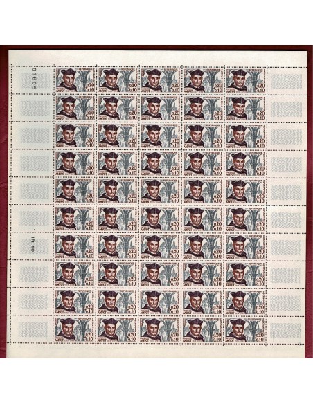 Feuille complete du N° 1370 X 50 Neuf **