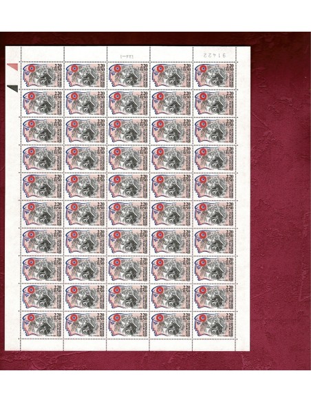 Feuille complete du N° 2564 X 50 Neuf **