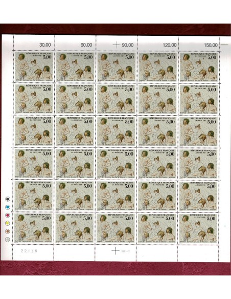 Feuille complete du N° 2591 X 25 Neuf **