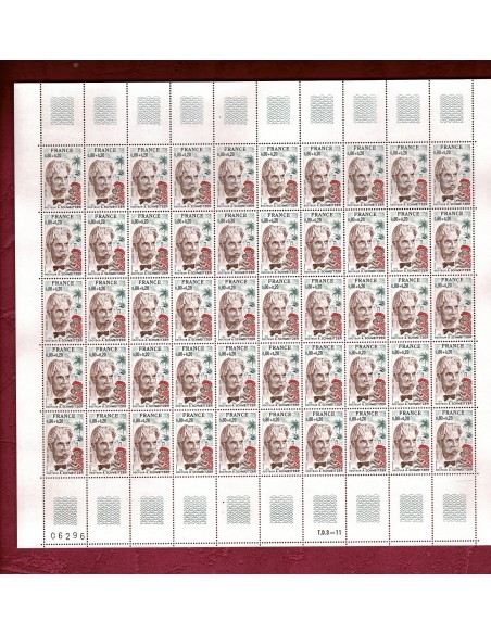 Feuille complete du N° 1824 X 50 Neuf **