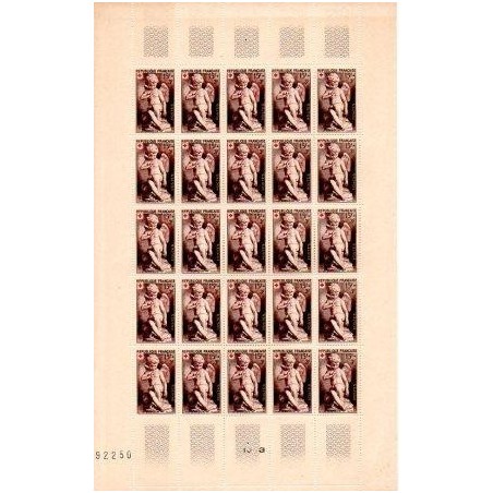 Feuille Complete du N° 0877 X25