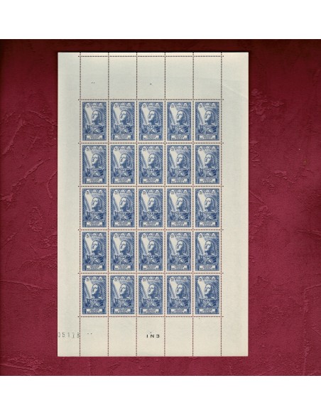 Feuille complete du N° 0768 X 25 Neuf **