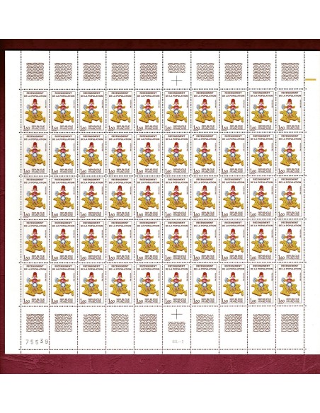 Feuille complete du N° 2202 X 50 Neuf **