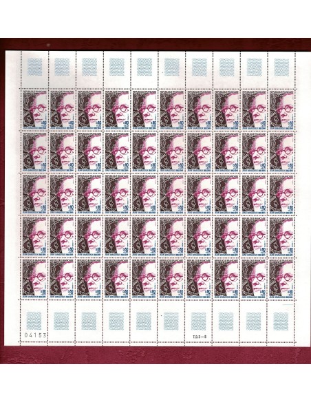 Feuille complete du N° 1822 X 50 Neuf **