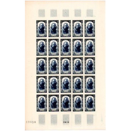 Feuille Complete du N° 0872 X25