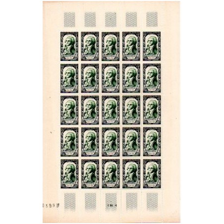 Feuille Complete du N° 0871 X25