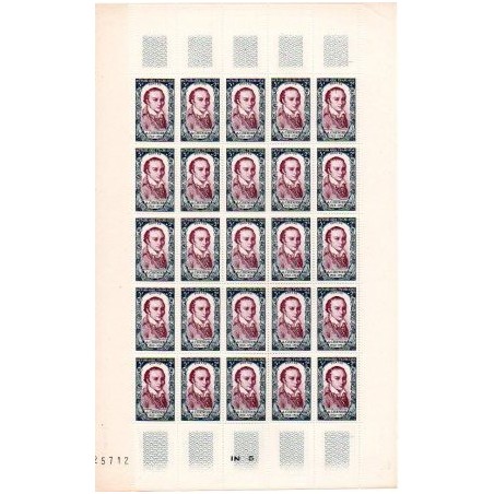 Feuille Complete du N° 0867 X25