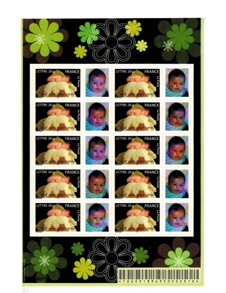 Feuille personnalisee N° 3805B