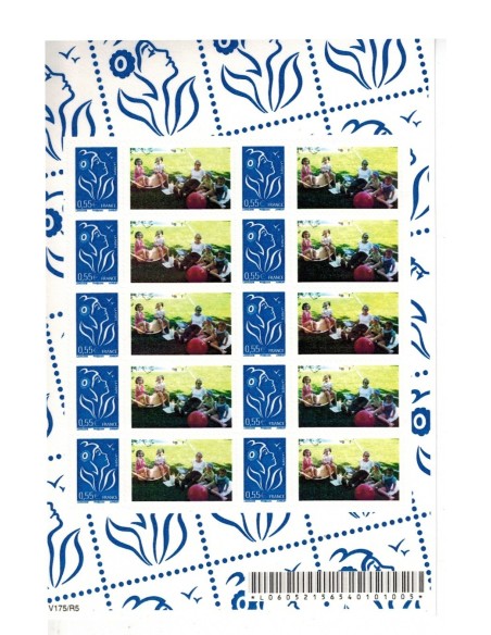 Feuille personnalisee N° 3802D