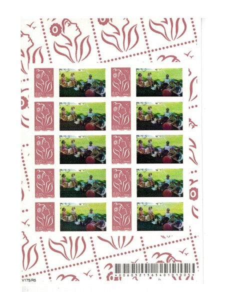 Feuille personnalisee N° 3802Ba