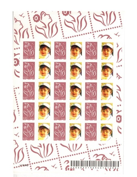 Feuille personnalisee N° 3802Bb