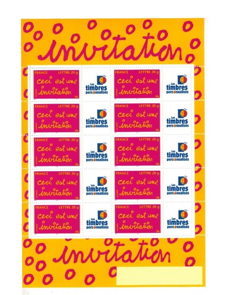 Feuille personnalisee N° 3760A1