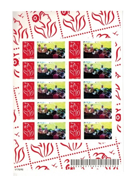 Feuille personnalisee N° 3802Ab