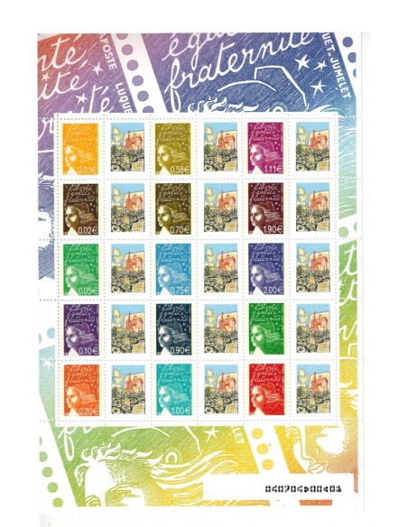 Feuille personnalisee N° 3688Bb