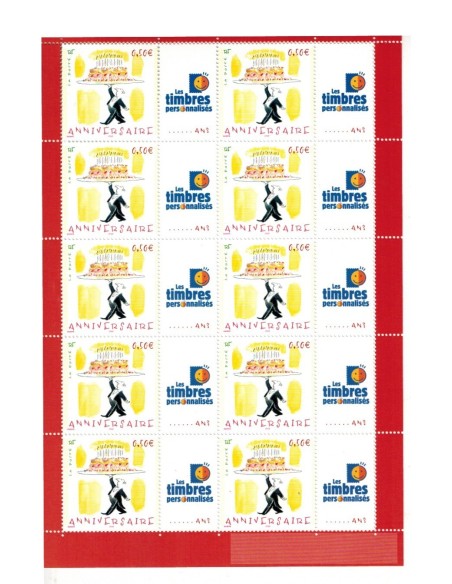 Feuille personnalisee N° 3688Aa1