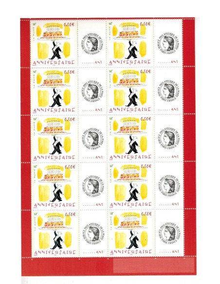 Feuille personnalisee N° 3688Aa2