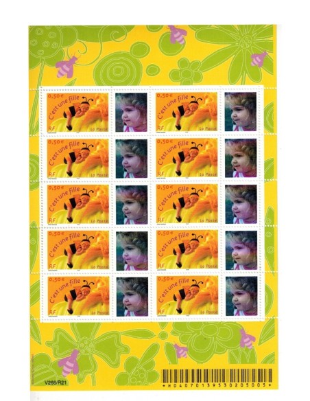 Feuille personnalisee N° 3634Ab1