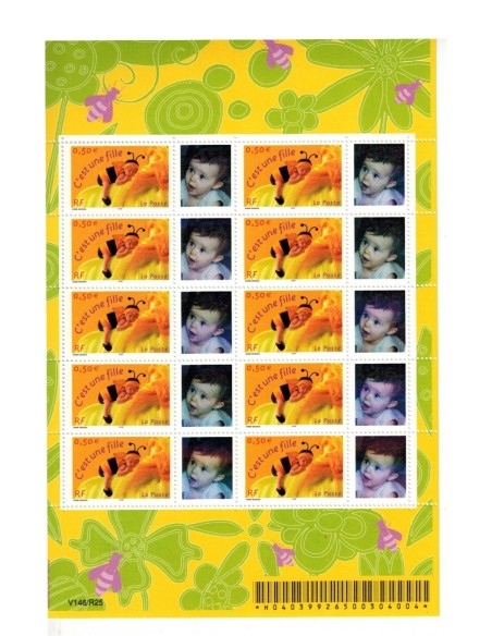 Feuille personnalisee N° 3634Ab2