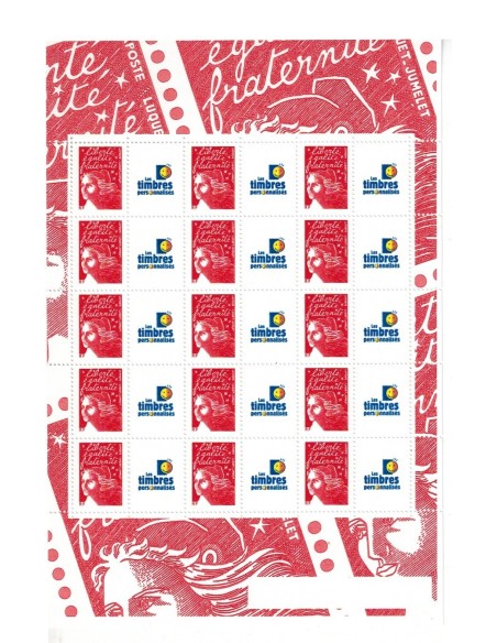 Feuille personnalisee N° 3417A1