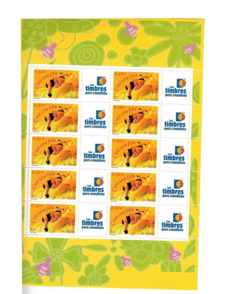 Feuille personnalisee N° 3634Aa1