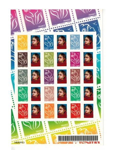 Feuille personnalisee N° 3925P2