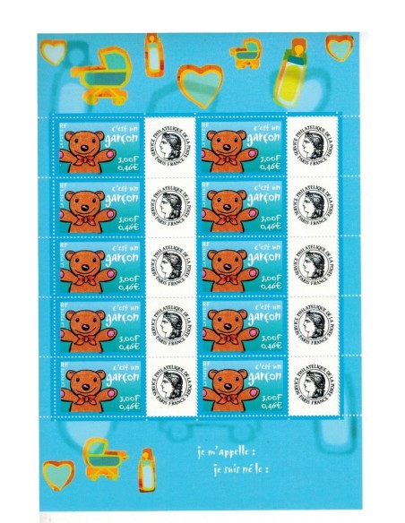 Feuille personnalisee N° 3431Aa2