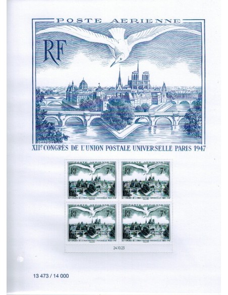 2023 AFFICHE SALON D'automne - U.P.U PARIS 1947