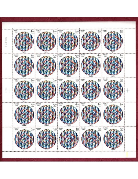 Feuille Complete du N° 2113 X25