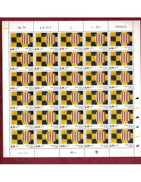 Feuille Complete du N° 2858 X30