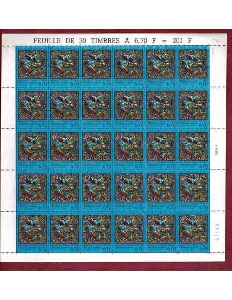 Feuille Complete du N° 2859 X30