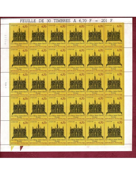 Feuille Complete du N° 2926 X30