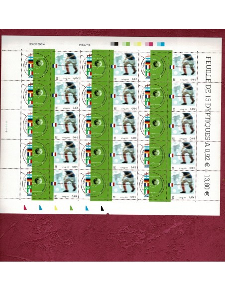 Feuille Complete du N° 3483/84 X15