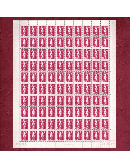 Feuille Complete du N° 3007 X100