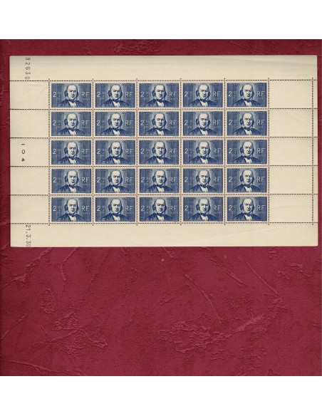 Feuille Complete du N° 439 X25