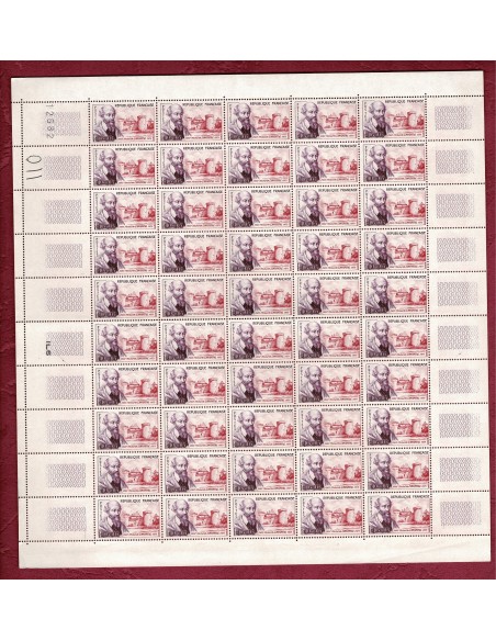 Feuille Complete du N° 1257 X50