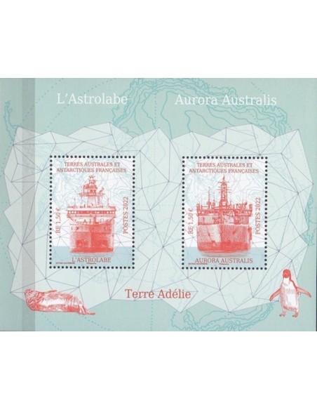 T.A.A.F N° 1009/10 en feuillet