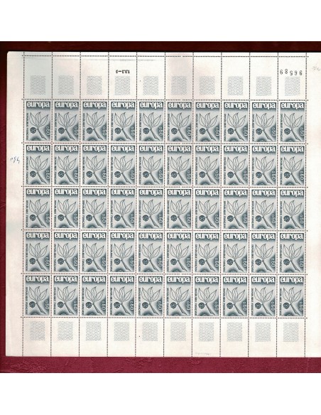 Feuille Complete du N° 1456 X 50