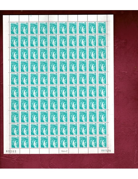 Feuille Complete du N° 1967 X 100