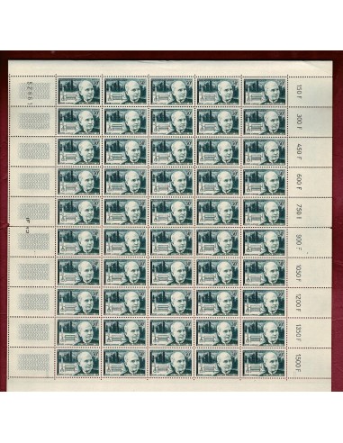 Feuille Complete du N° 1058 X 50