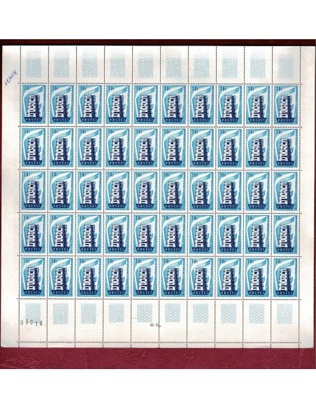 Feuille Complete du N° 1077 X 50