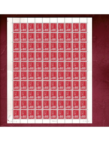 Feuille Complete du N° 1816 X 100