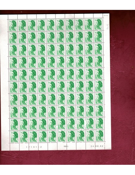 Feuille Complete du N° 2219 X 100