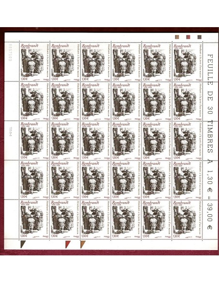 Feuille Complete du N° 3984 X 30