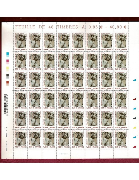 Feuille Complete du N° 4059 X 48