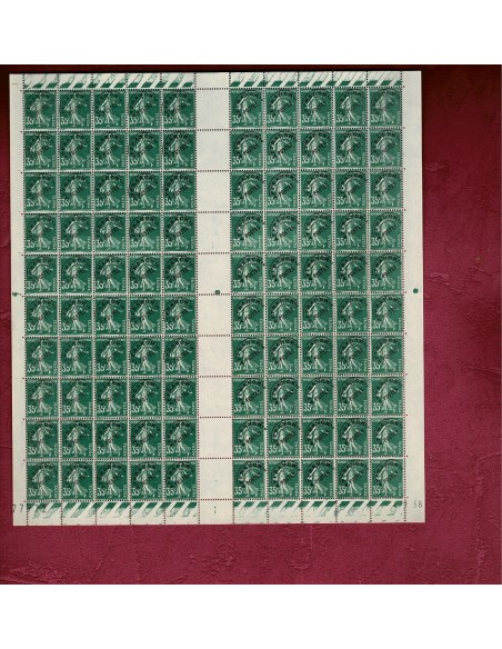 Feuille Complete du N° PR 063 X 100